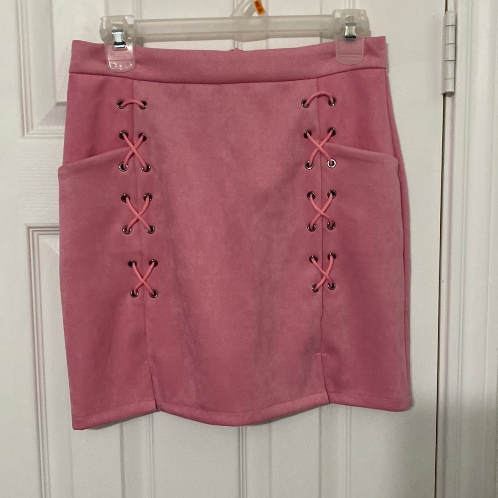 Faux suede mini